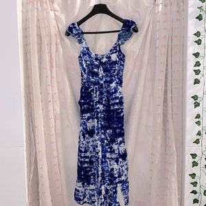 Olivaceous TyeDye Pocketed Jumpsuit